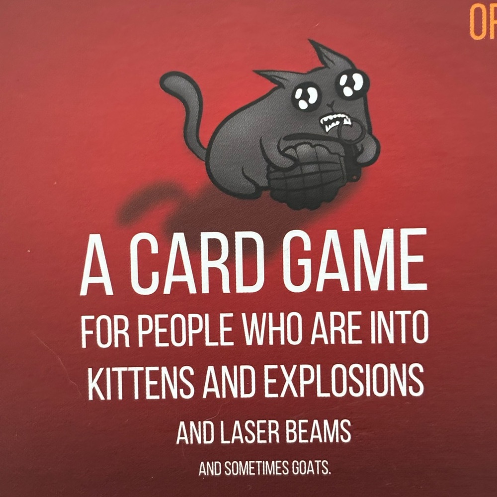 NEW Exploding Kittens Original Edition Card Game - Red - Picture 2 of 8